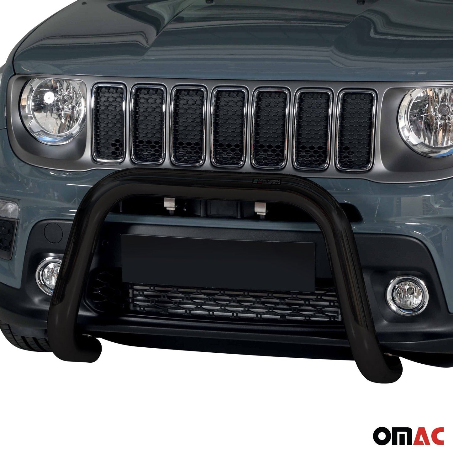 Bară de protecție/buton față pentru Jeep Renegade 2018-2022, ø76mm, oțel, negru