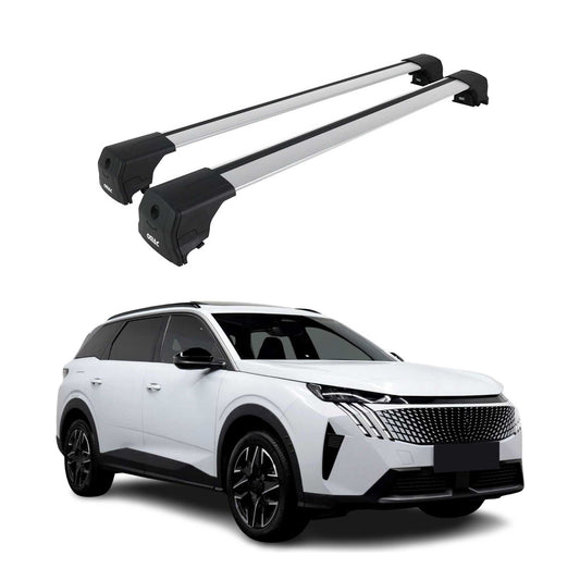 Dachträger Grundträger für Peugeot 5008 2024-2025 Silber Alu 2 tlg
