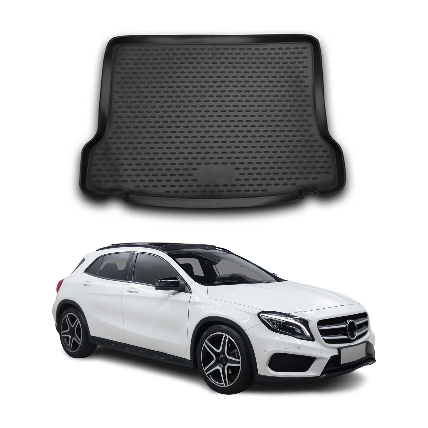 Kofferraummatte Kofferraumwanne für Mercedes GLA X156 2013-2021 Gummi TPE