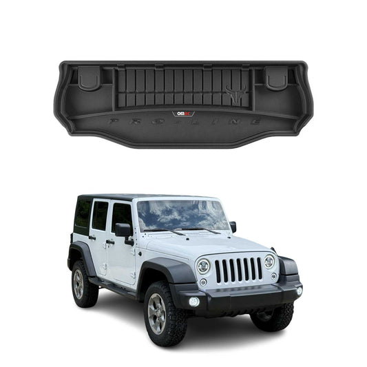 OMAC Gummi Kofferraumwanne für Jeep Wrangler JK 2007-2018 TPE Laderaumwanne