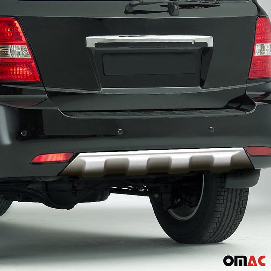 Set bara de protecție și difuzor spate pentru Kia Sorento 2007-2008 argintiu, 2 bucăți