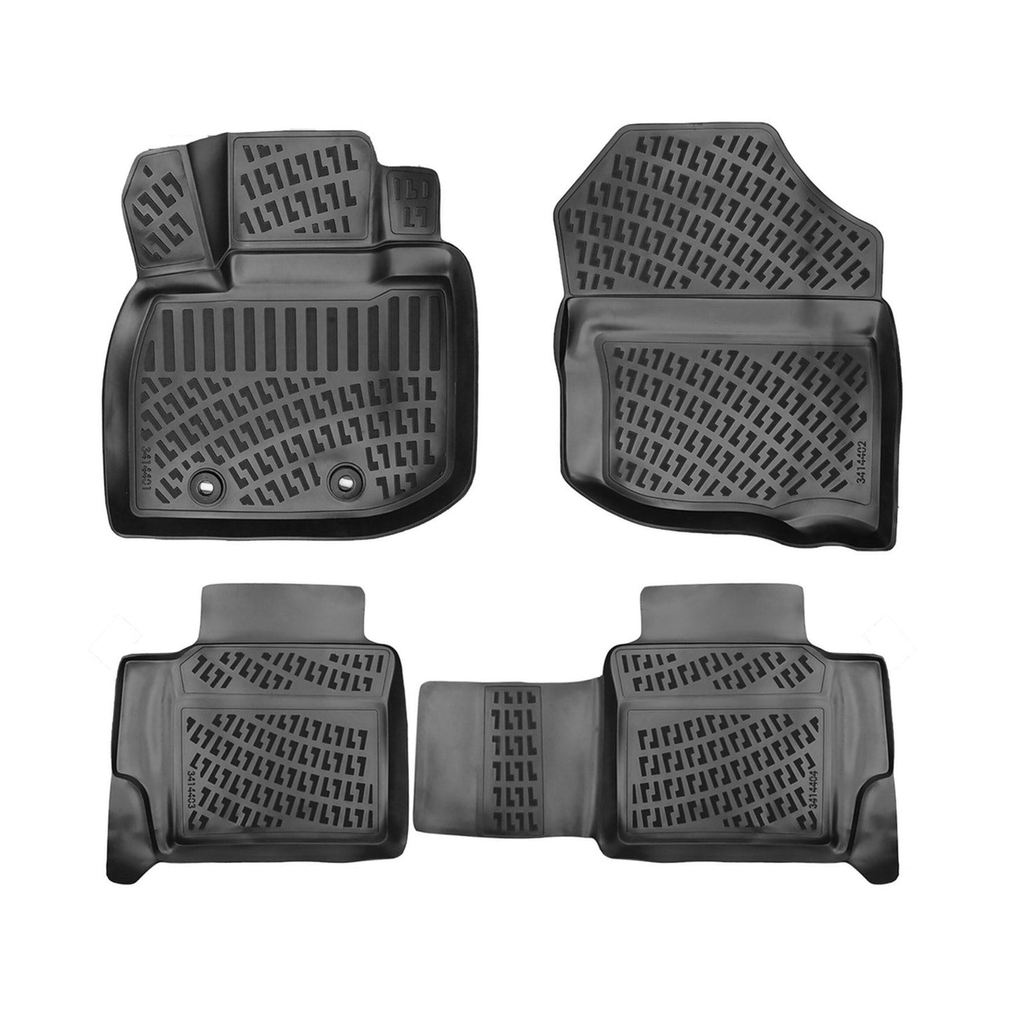 Covorașe auto Honda City 2008-2013, TPE negru, set 4 piese