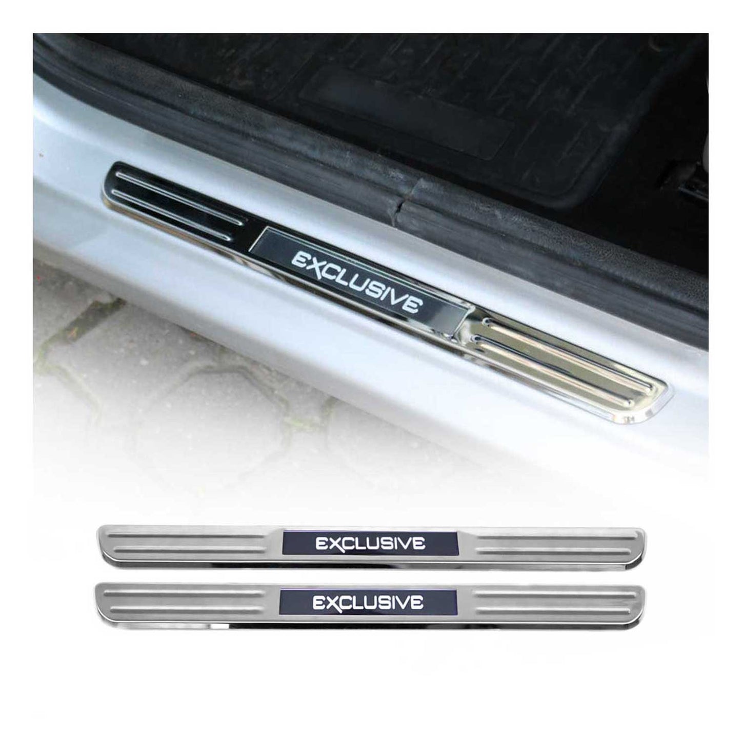 2x Ornamente Prag Exclusive pentru BMW Seria 5 F10 2010-2017, Crom, Luminos