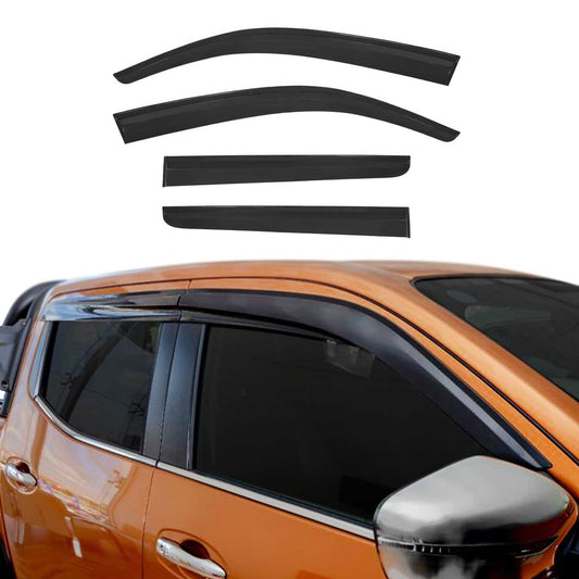 4x Deflectoare de vânt, deflectoare de ploaie pentru Toyota Hilux 2007-2012, acrilice, închise la culoare