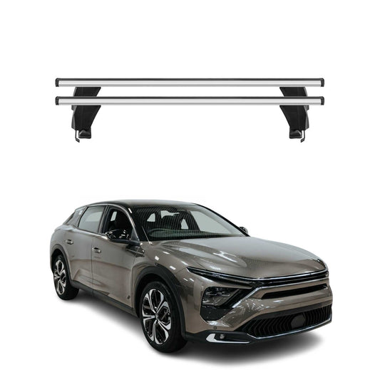 Menabo Dachträger Grundtäger für Citroen C5 X 2022-2025 50kg Alu Silber 2 tlg