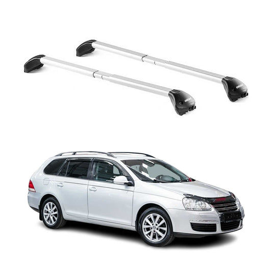 Dachträger für VW Golf VI VII Kombi/Alltrack/Sportvan 2009-2020 5 tür 100kg Grau