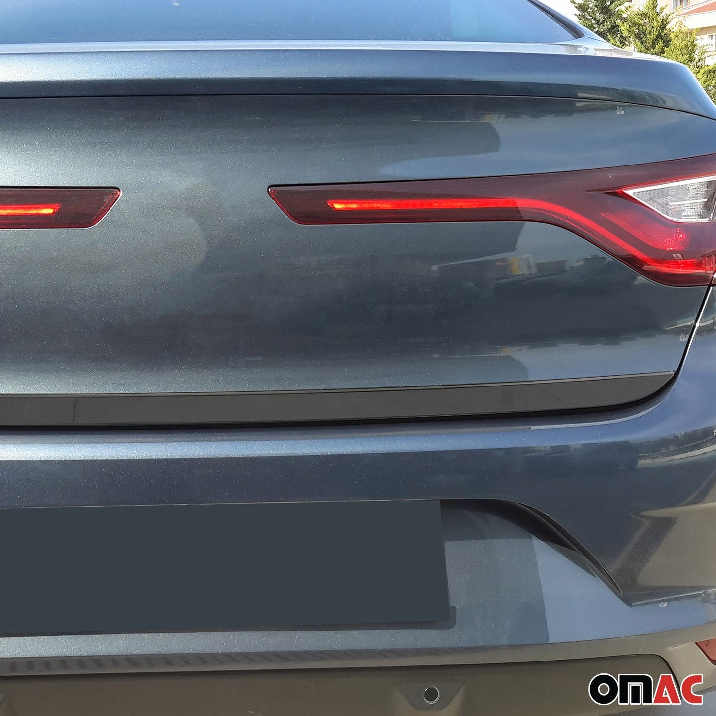 Kofferraumleiste Heckklappe Leiste für Renault Megane Edelstahl Dunkel 1tlg