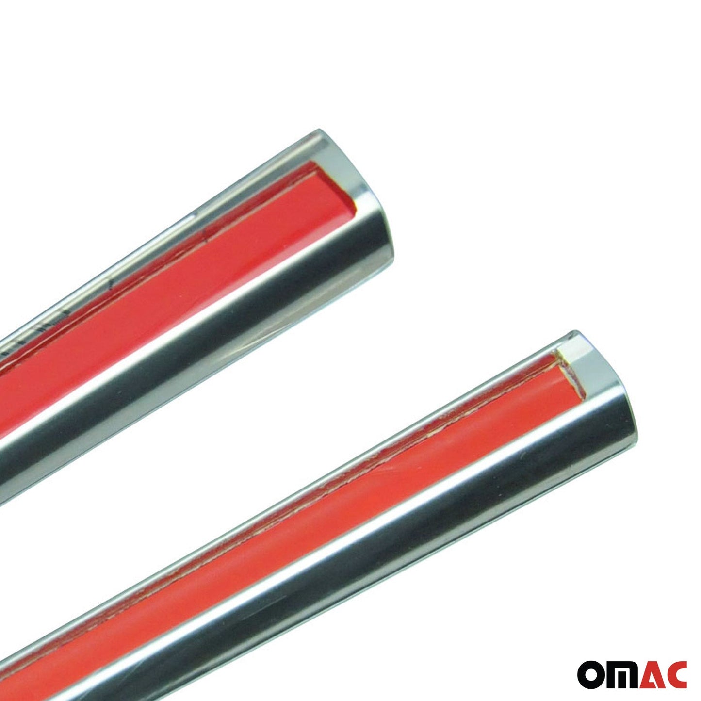 Benzi decorative pentru geamuri Renault Kangoo 2004-2009, oțel inoxidabil cromat, set 2 buc.