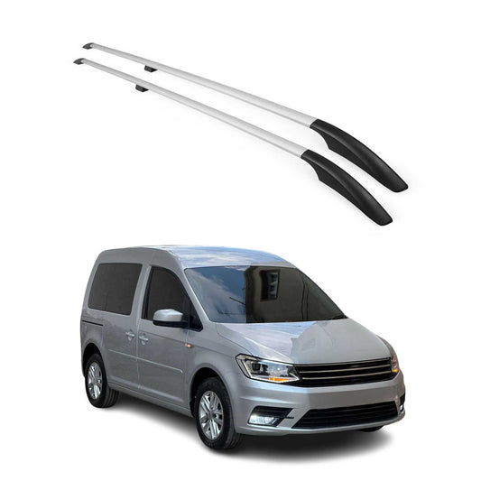 Dachreling Dachgepäckträger für VW Caddy 2015-2020 L1 Kurzer Alu Grau