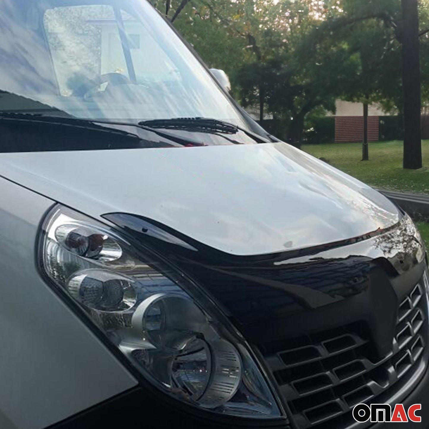 Motorhaube Deflektor Insektenschutz für Renault Master 2014-2020 Dunkel