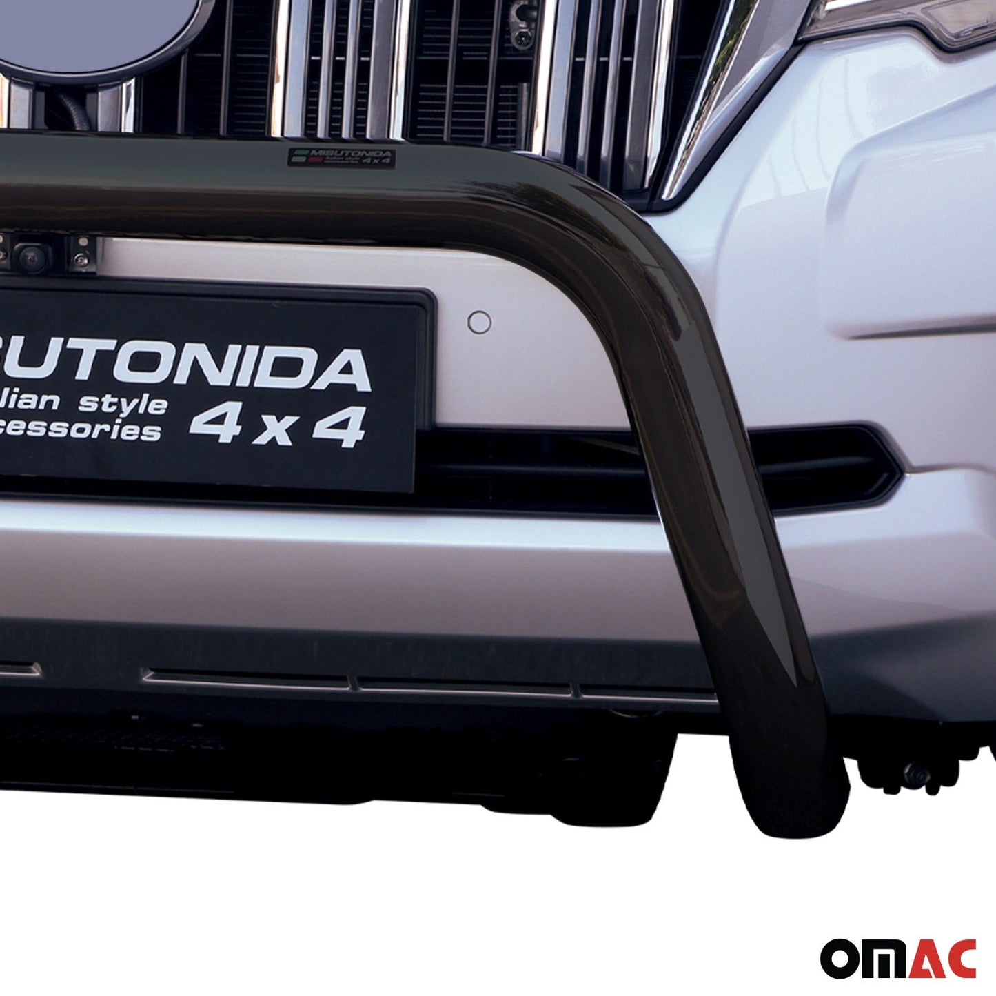 Bară de protecție față/protecție față pentru Toyota Land Cruiser Prado J150 2018-2025 ø76 Negru