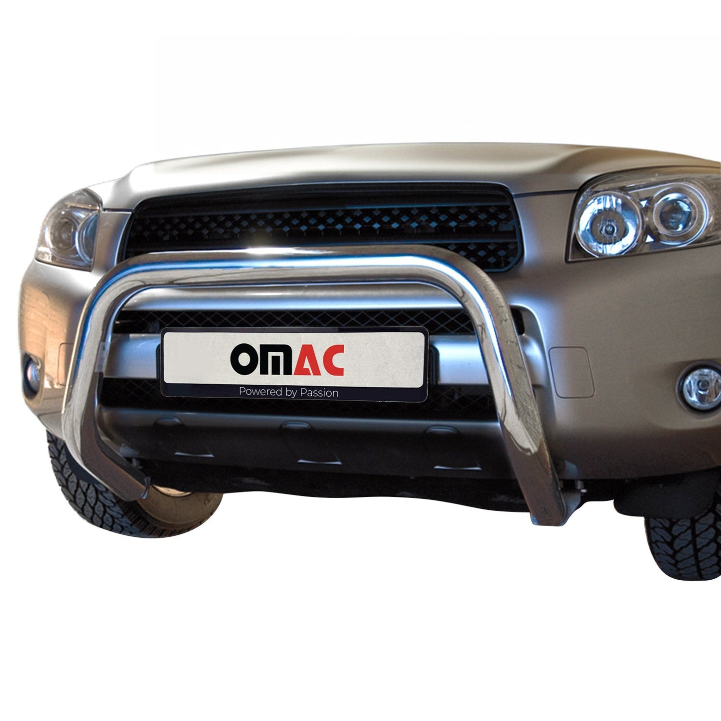 Stahl Frontbügel Frontschutzbügel für Toyota RAV4 2006-2010 mit ABE Silber