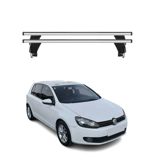 Menabo Dachträger Grundtäger für VW Golf 2008-2012 5tür 50kg Alu Silber 2 tlg
