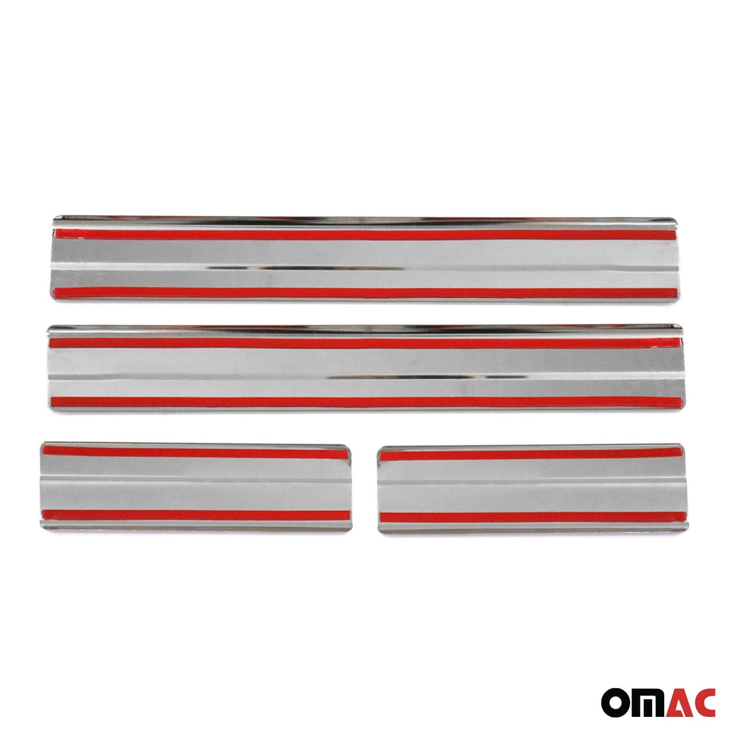 Protecții prag ușă pentru Mazda CX-5 KF 2017-2025, oțel inoxidabil, argintiu, set 4 piese