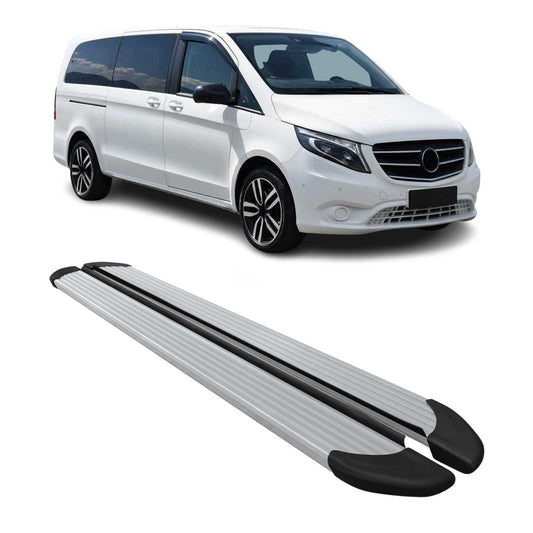 Schweller Trittbretter Schweller für Mercedes Vito W447 2014-2025 Langer L3 Alu