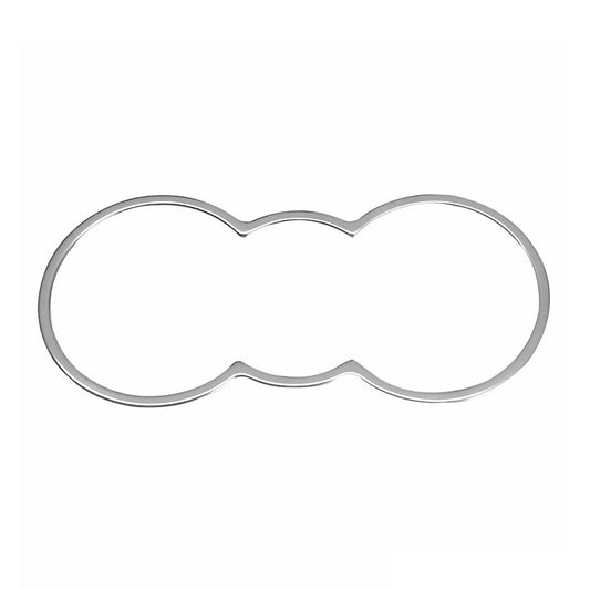 Cadru suport pahar pentru Skoda Octavia 2004-2013, oțel inoxidabil, cromat