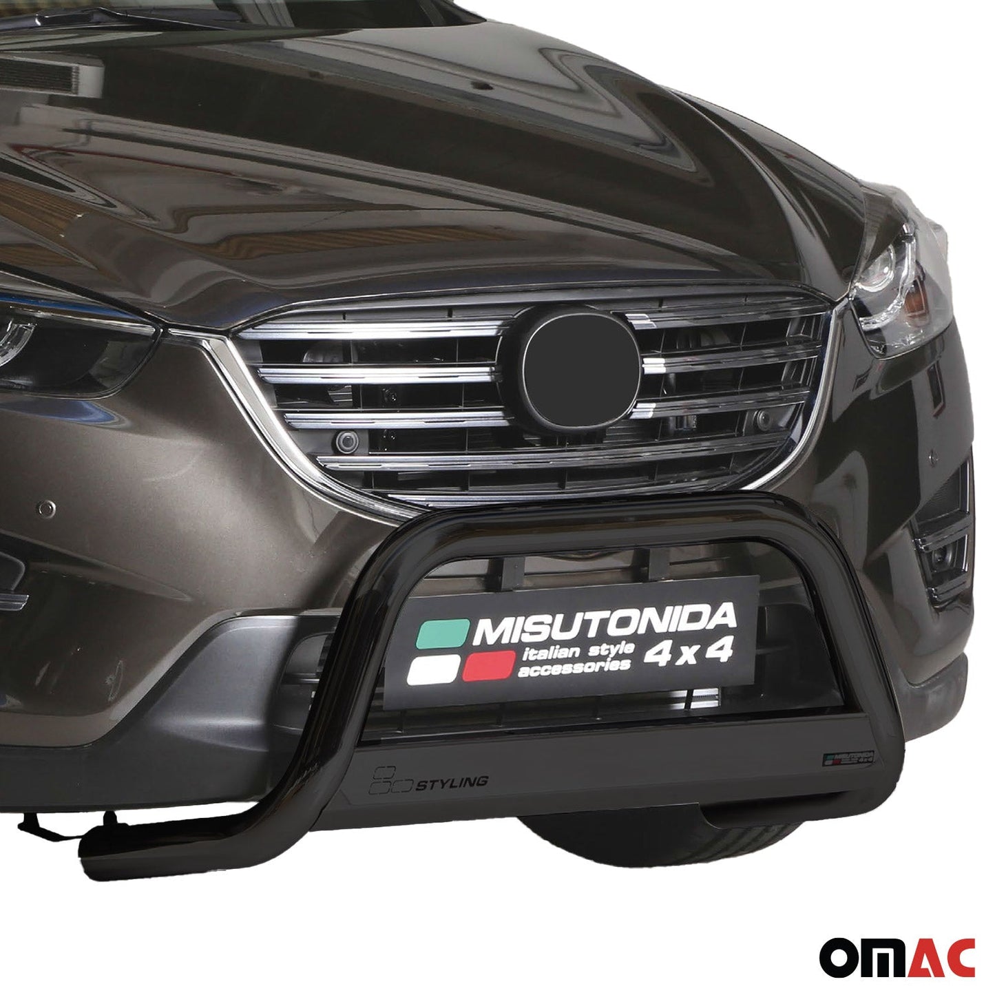 Bară de protecție/buton față pentru Mazda CX-5 2015-2016 ø63mm oțel negru protecție