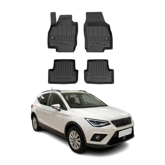 2017-2025 Seat Arona Fußmatten TPE Schwarz 4 tlg