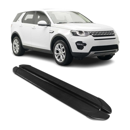 Trittbretter Seitenschweller für Land Rover Discovery Sport 2014-19 Alu Schwarz