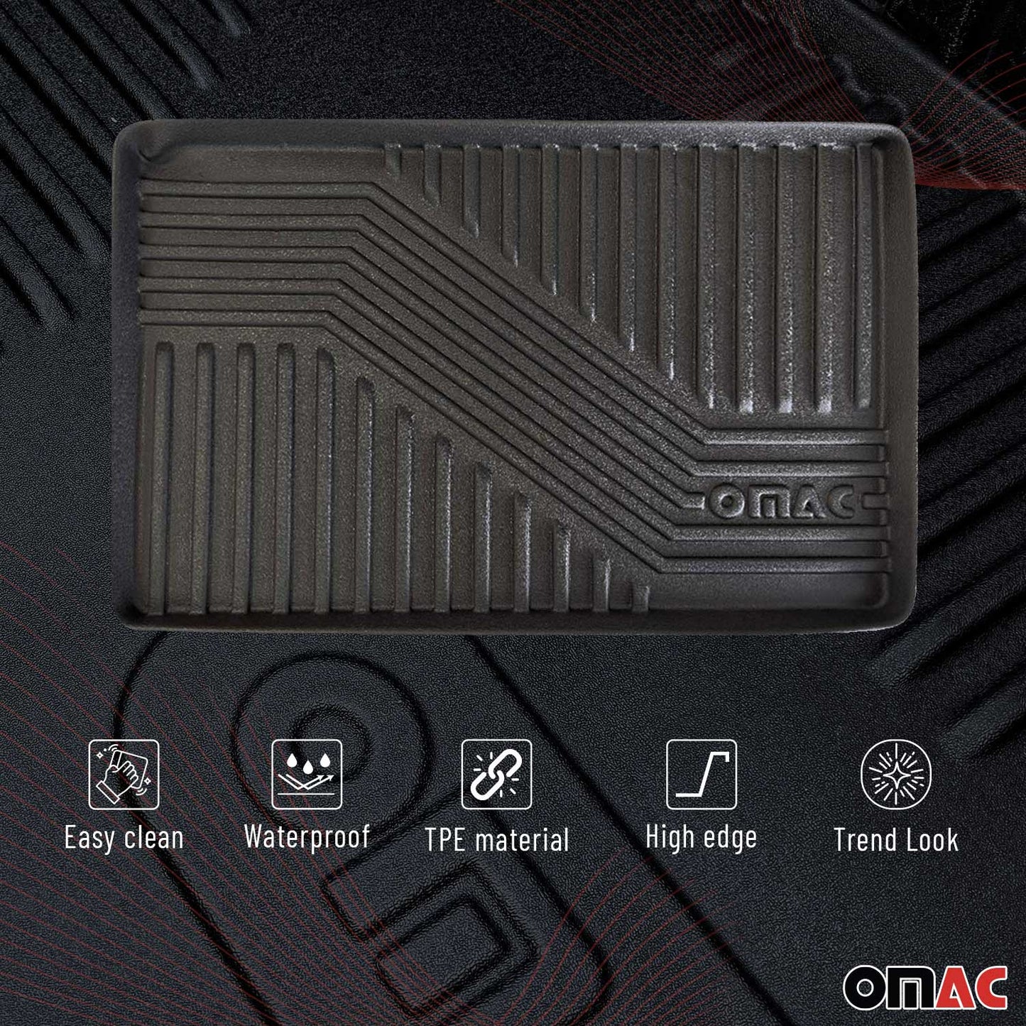 Protecție/tavă portbagaj cauciuc, multifuncțională, universală, 58 x 38 cm