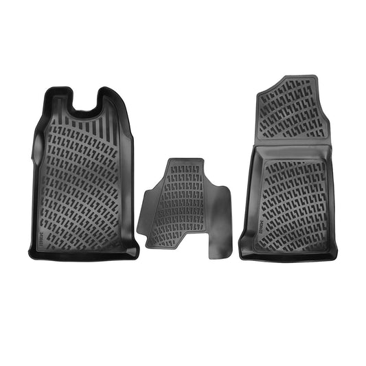 Fußmatten 3D Gummimatten für Ford Transit 2000-2014 Gummi TPE Schwarz 4tlg