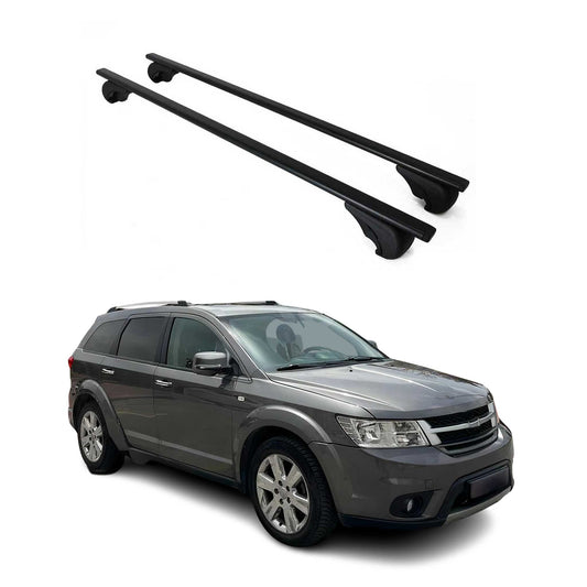 Portbagaj de plafon pentru Fiat Freemont 2011-2016 75kg, negru metalic, 2 buc.