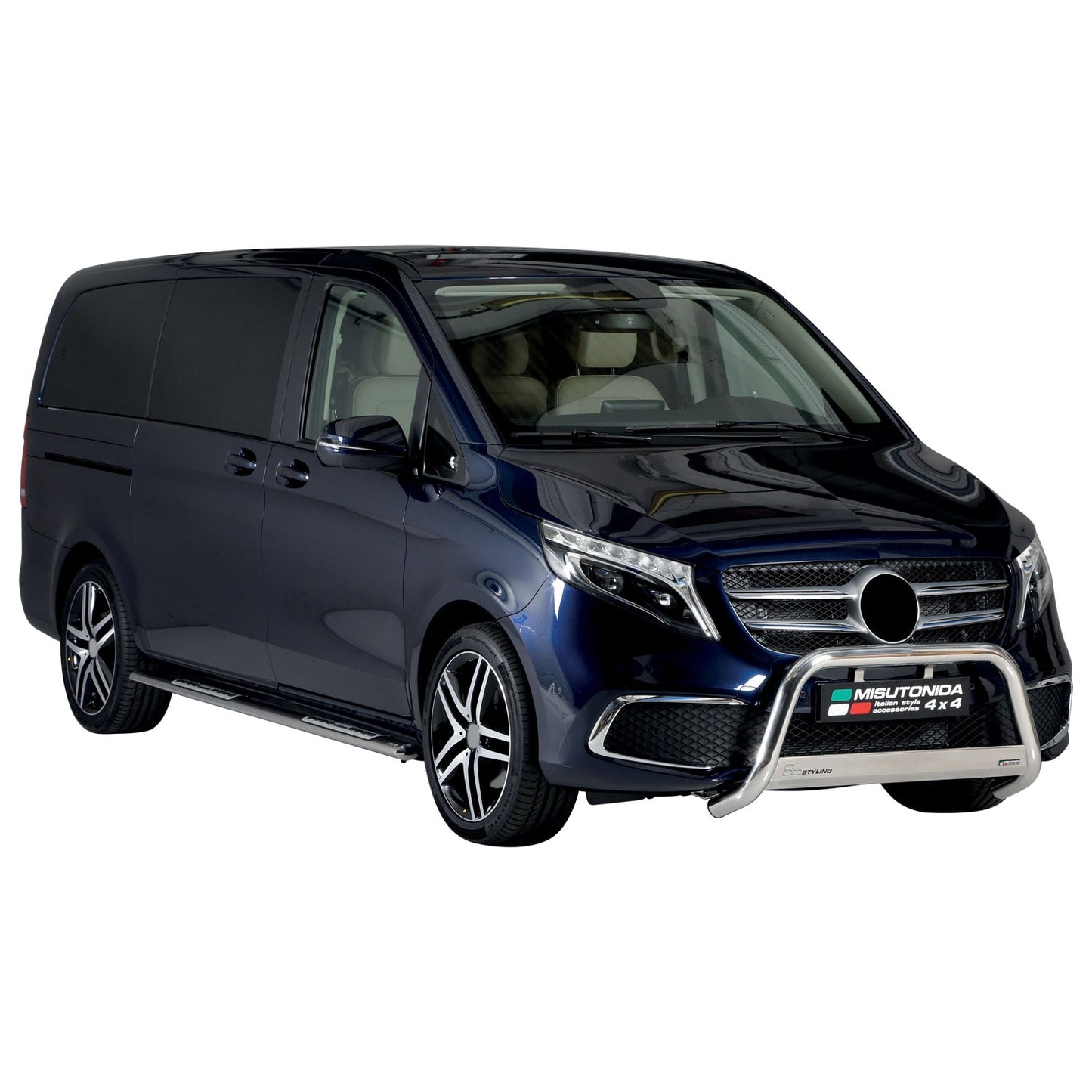 Bară de protecție/buton față pentru Mercedes Class 2020-2025, ø63mm, oțel, argintiu