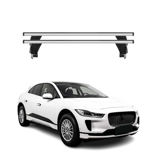Bagażnik dachowy Menabo do modelu Jaguar I-Pace 2018-2025, 50 kg, aluminiowy, srebrny, 2-częściowy