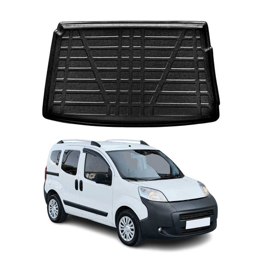 Kofferraumwanne Laderaumwanne für Citroen Nemo Kombi SX 2007-2018 Gummi Schwarz