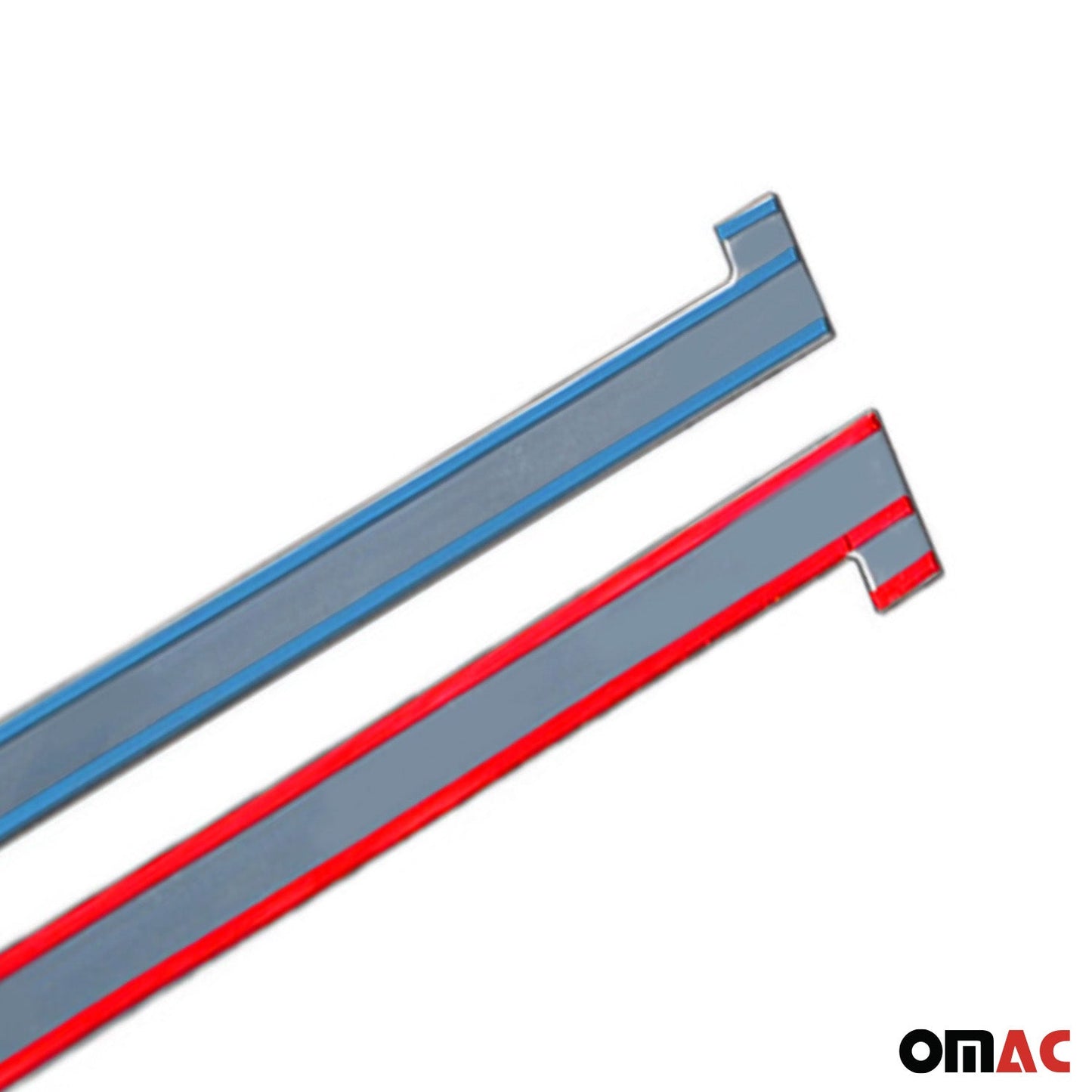 Seitentürleiste Türleisten Türschutzleisten für Fiat Doblo 2010-2021 Chrom Matt