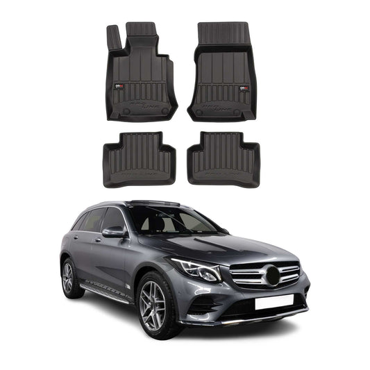 2015-2022 Mercedes GLC X253 C253 Fußmatten TPE Schwarz 4 tlg
