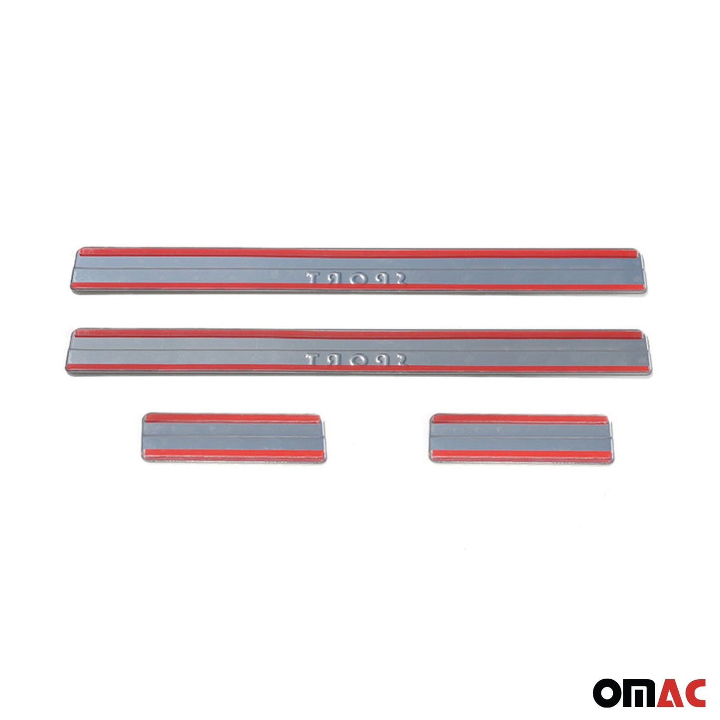 Ornamente prag uși pentru Ford B-Max 2012-2025, oțel inoxidabil, argintiu, set 4 piese