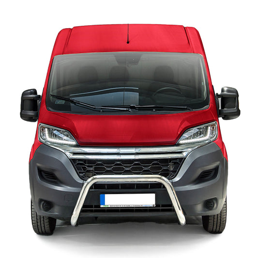 Bară de protecție față pentru Citroen Jumper 2006-2016 cu ABE (omologare de tip germană) Oțel Argintiu