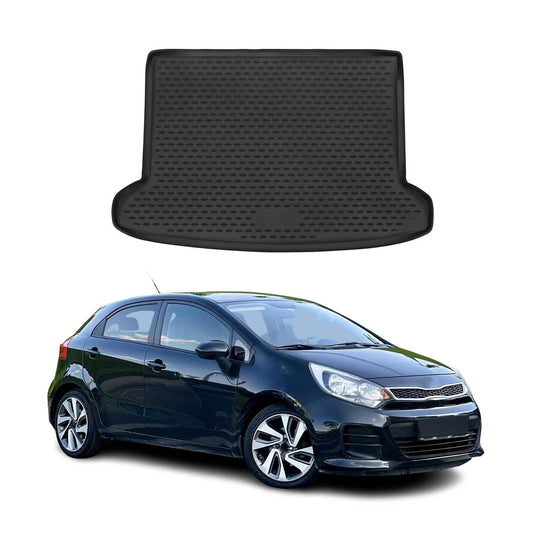 Covoraș portbagaj/tapițerie portbagaj pentru Kia Rio X-Line 2011-2017, cauciuc TPE, negru