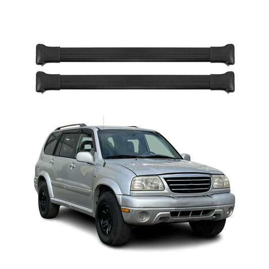 Portbagaj de plafon pentru Suzuki Grand Vitara mk1 1998-2005 75kg aluminiu negru 2x