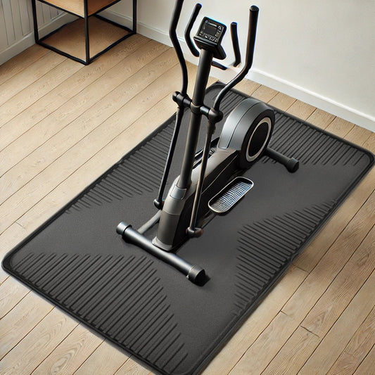 OMAC Fahrradmatte Antirutsch Bodenschutzmatte Mehrzweckmatte 115x75cm Gummi