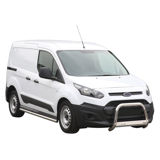 Bară de protecție/buton față pentru Ford Transit Connect 2014-2017, gri, Ø 63 mm