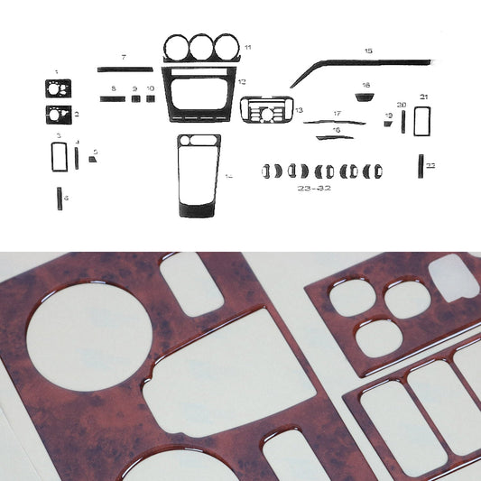 Ornamente interioare pentru cockpit pentru Ford Transit Connect 2009-2014, aspect lemn masiv, 32x