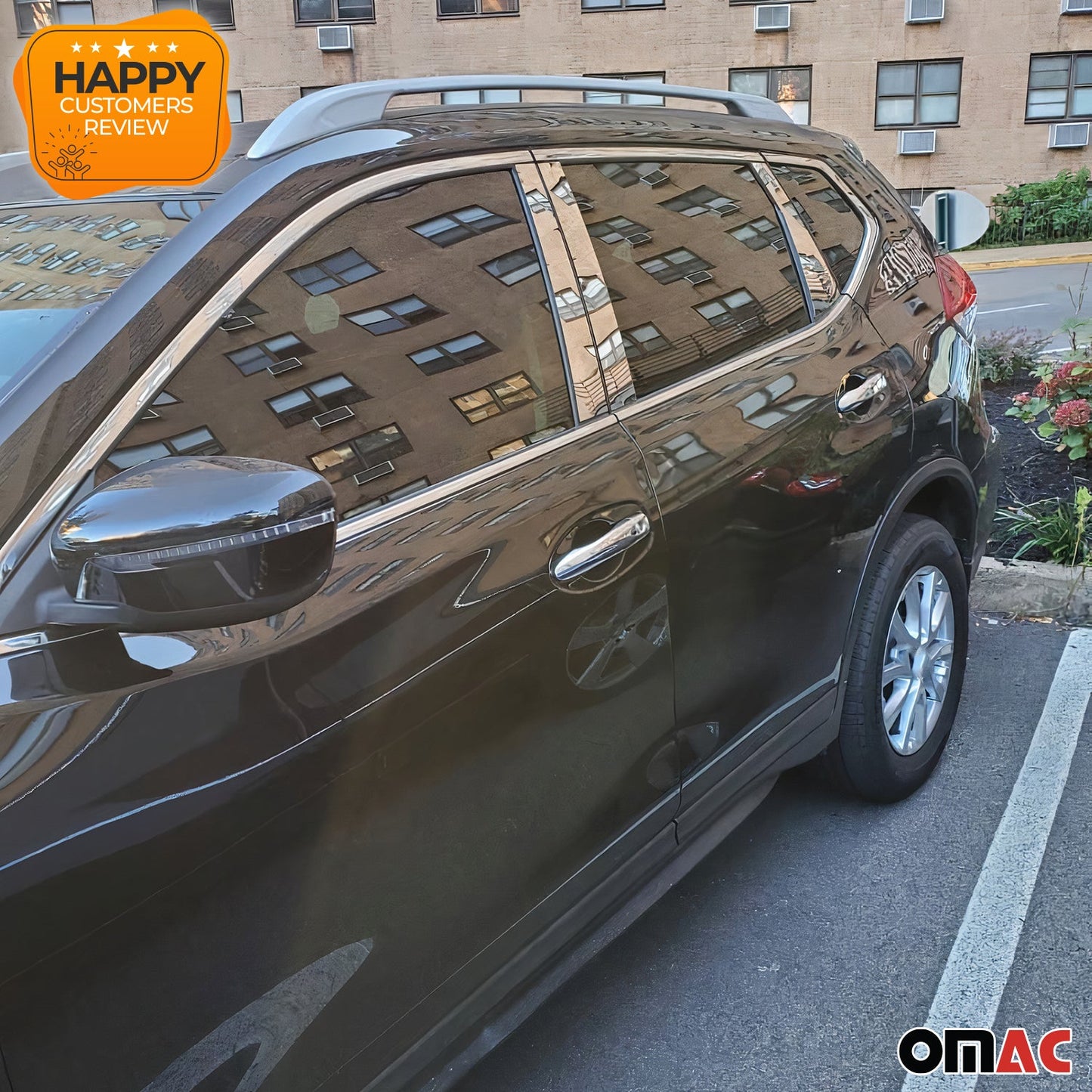 B-Säule Türsäulen Verkleidung für Nissan X-Trail 2016-2025 Edelstahl Silber 8tlg