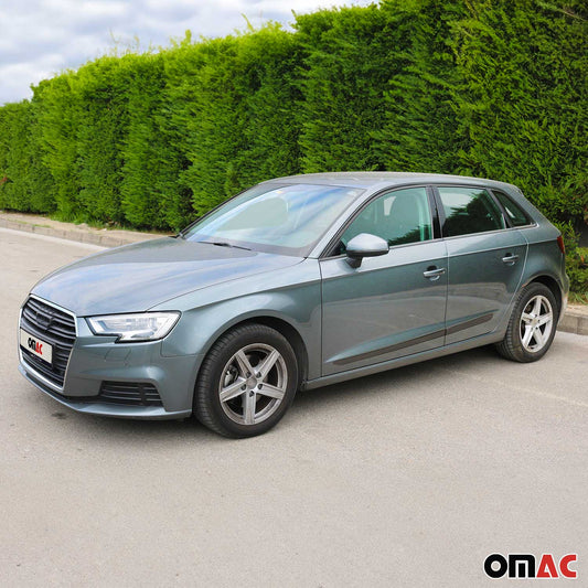 Türschutzleiste Seitentürleiste für Ford Mondeo 2007-2014 Chrom Stahl Dunkel 4x