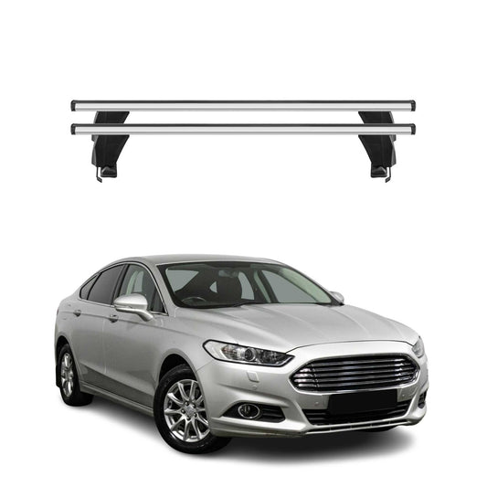 Menabo Dachträger für Ford Mondeo Stufenheck Liftback 2014-2022 50kg Alu Grau 2x