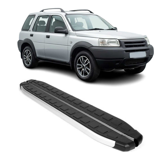Praguri laterale/scaune pentru Land Rover Freelander LN 1998-2007, aluminiu, negru