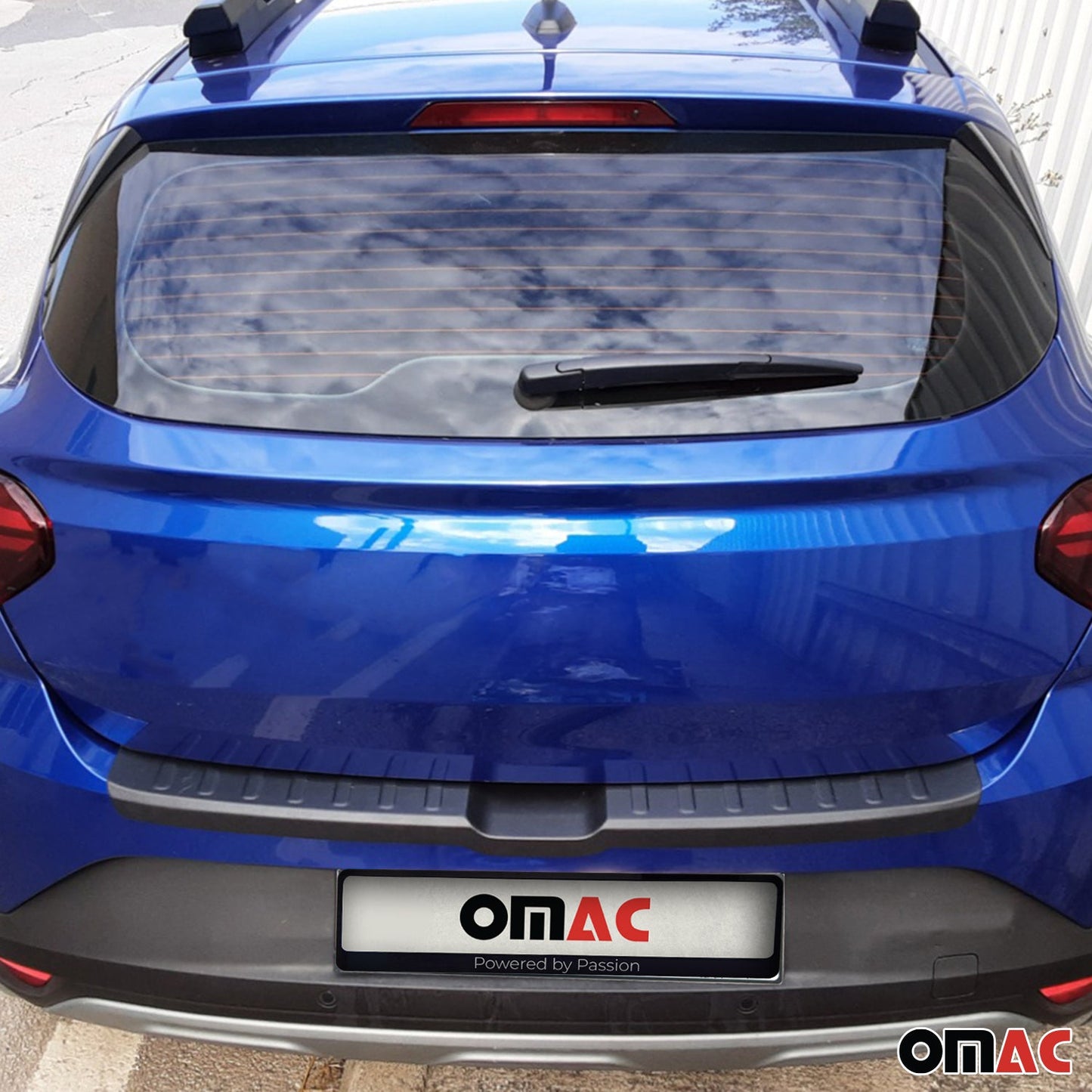 Ladekantenschutz Stoßstangenschutz für Dacia Sandero 2021-2025 Matt Schwarz ABS