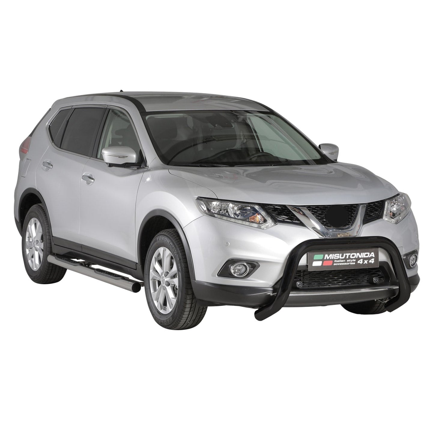 Bară de protecție/buton față pentru Nissan X-Trail 2015-2017, ø76mm, oțel, negru