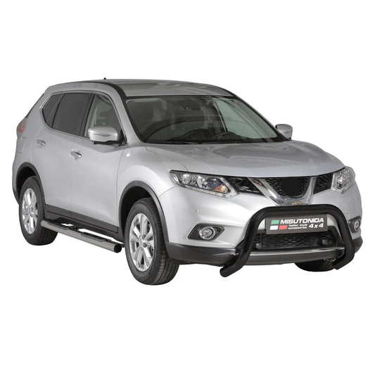 Bară de protecție/buton față pentru Nissan X-Trail 2015-2017, ø76mm, oțel, negru