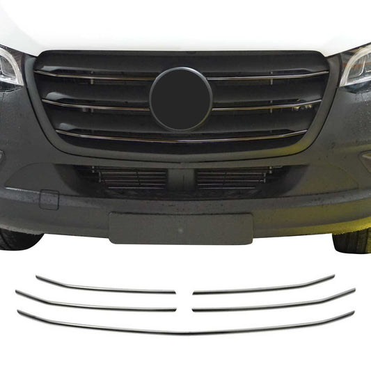 Grilă radiator Mercedes Sprinter 907 910 2018-2025 Crom închis 5 buc.