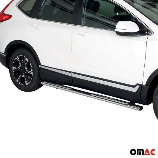 Stahl Seitenschweller Schwellerrohre für Honda CR-V Hybrid 2019-2020 Silber