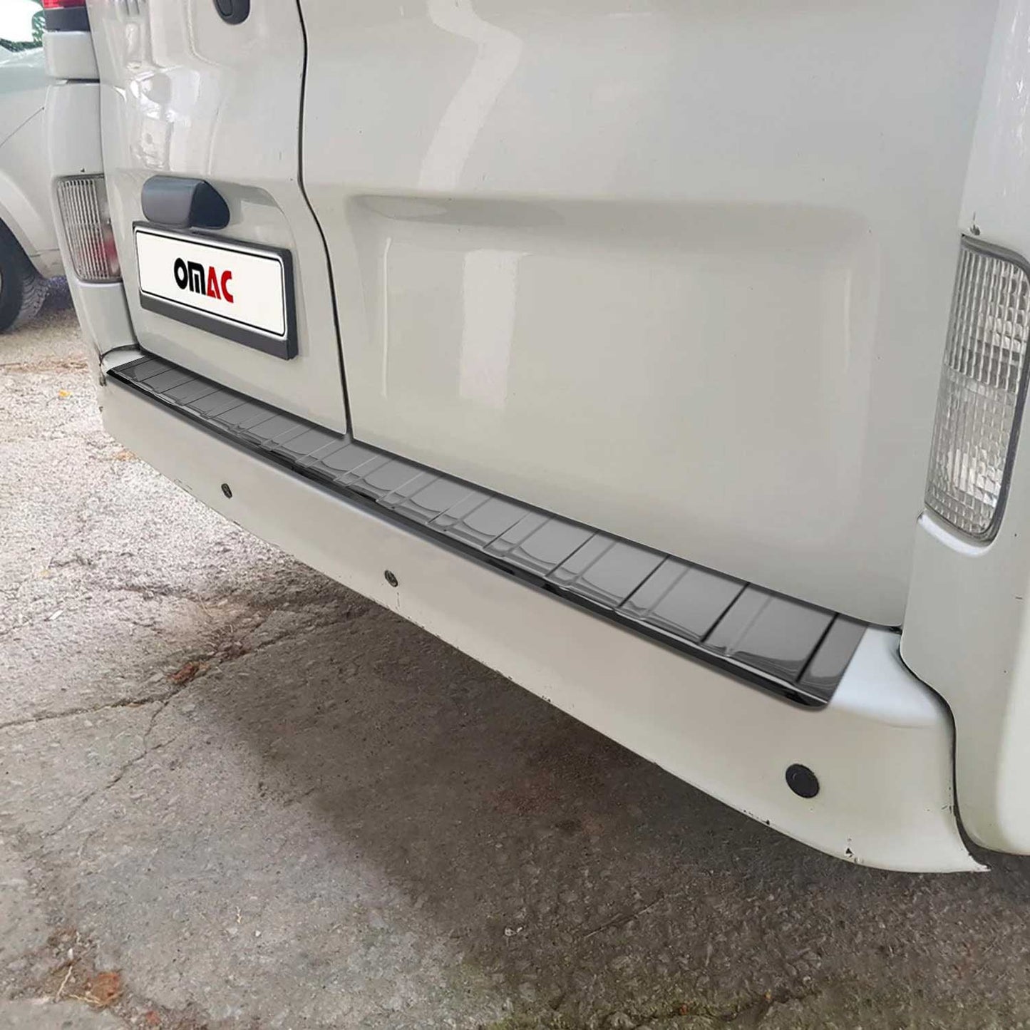 Ladekantenschutz Kompatibel mit Renault Trafic 2014-2024 Dark Chrom Edelstahl