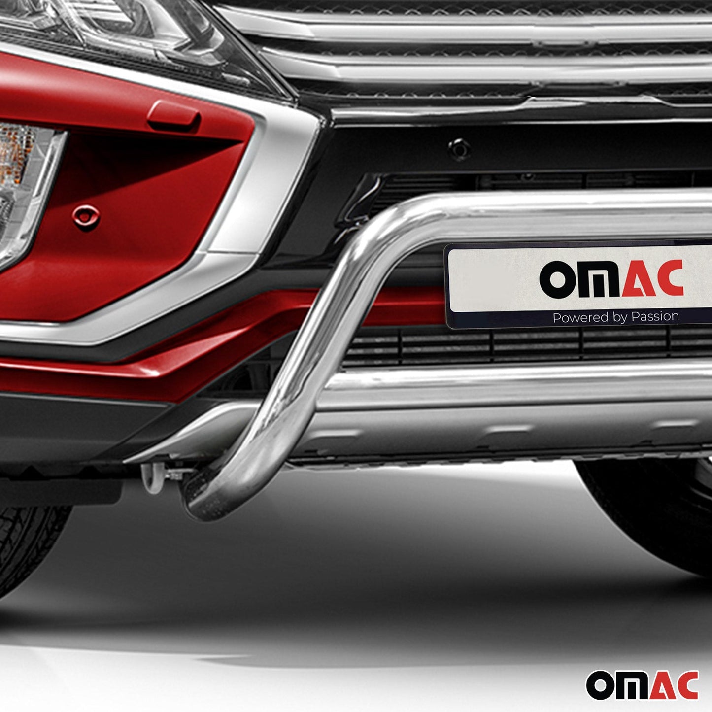 Bară de protecție/buton față pentru Mitsubishi Eclipse Cross 2017-2022, omologată ABE, oțel, argintiu