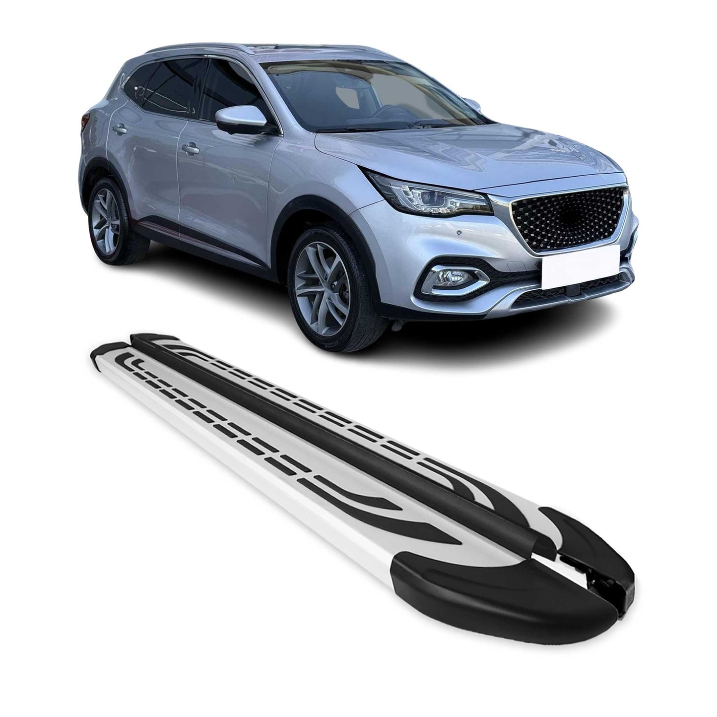 Praguri laterale MG EHS 2019-2025, gri aluminiu